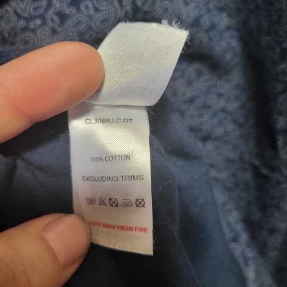 STEEL & JELLY Sixe XL Blue Button-Up Patterned Dress Shirt - Picture 8 of 9